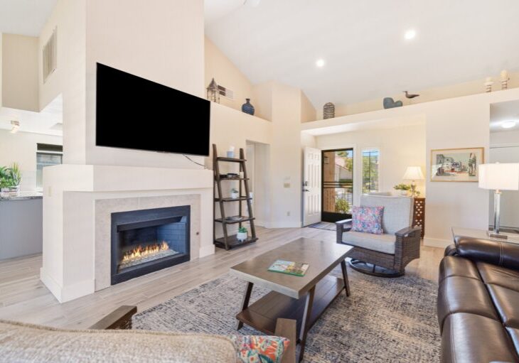 entryway living space angled view